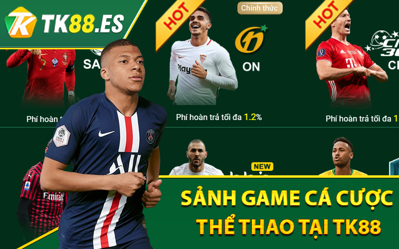 Thể Thao TK88 - Sảnh Game Cá Cược Thể Thao Hot Nhất 2024 3 Sảnh game cá cược thể thao tại TK88